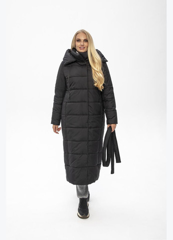 Чорне зимнє Пальто Агата (01191b-brown44) MioRichi