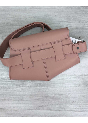 Сумка на пояс клатч Demi жіноча екошкіра персикова молодіжна для дрібниць із замком 1 відділення ProDobro (367265257)