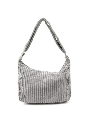 Вельветова сумка жіноча сіра P4-8298G Lilly (376660488)