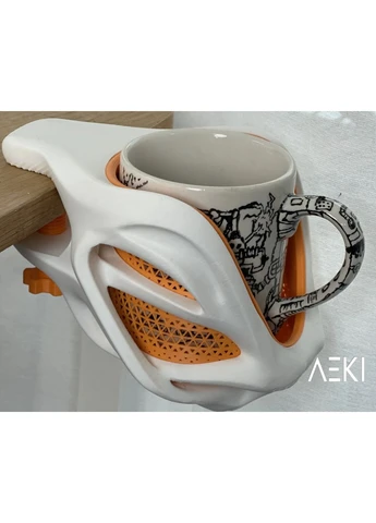 ☕✨ Тримач Для Чашки На Край Столу 18 см 3D-друк No Brand (401628263)