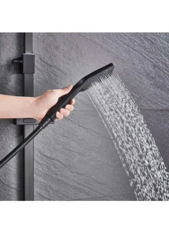 Черная душевая колонна для ванны 1874 Black Futura (392908797)