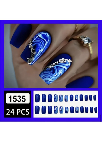 Накладні нігті, набір 24 шт No Brand (372114315)