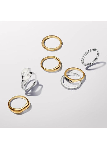 Срібна каблучка Пандора Ме текстурована з камінцями 193322C01 Kabluchka (355345404)