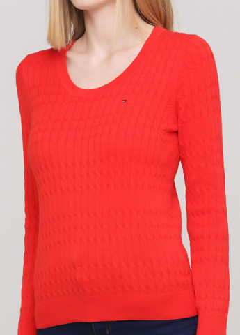 Красный демисезонный свитер женский - свитер th1425w Tommy Hilfiger
