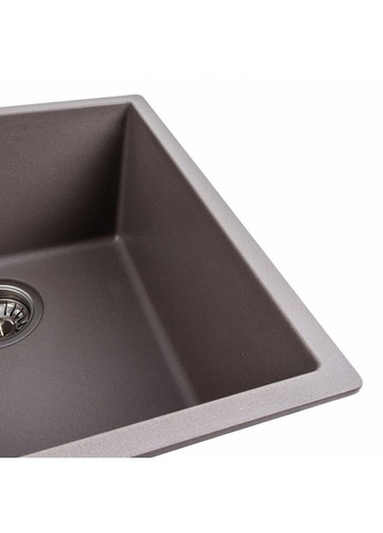 Гранітна мийка для кухні 4040 RUBA матова Дюна Platinum (342072080)