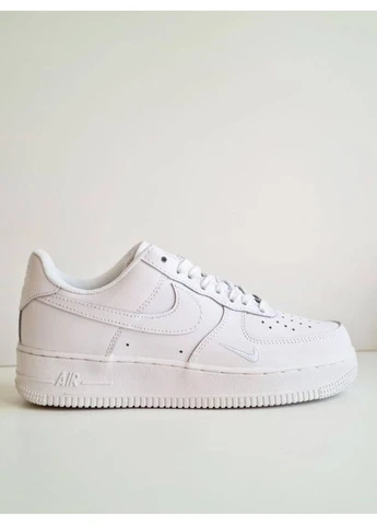 Белые летние кроссовки nike air force 1 mini swoosh white найк аир форс 1 No Brand