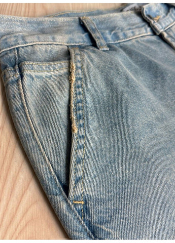 Джинсы женские 3097 SKATER jeans широкие с косыми карманами голубые Its Basic - (341136140)