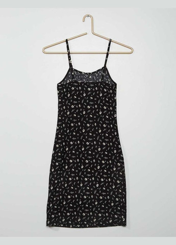Чорна сукня літо,чорний в білі візерунки, Kiabi (291164331)