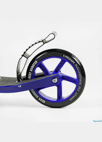 Двоколісний самокат R — 74099 складаний із заднім ножним гальмом, синій Best Scooter (335053061)