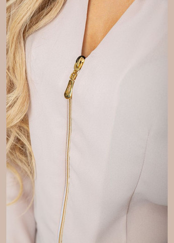 Бежева демісезонна блуза жіноча шифонова, колір білий, Ager