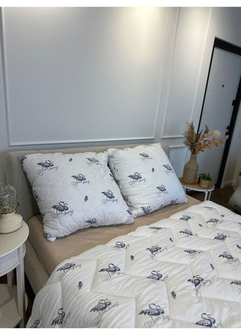 Подушка из лебединого пуха 21496 70х70 см белая Leri Max (365688989)