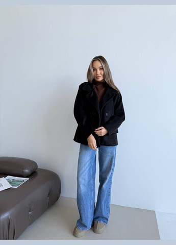 Чорне демісезонне Жіноче пальто оверсайз No Brand