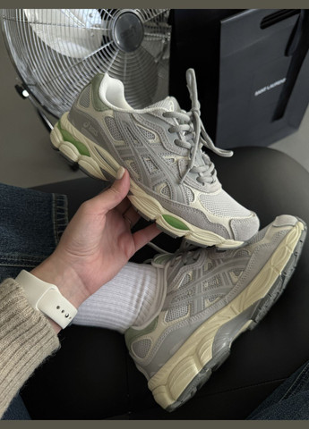 Сірі Осінні кросівки чоловічі і жіночі asics gel-nyc grey | асікс гель-нюк сірі No Brand