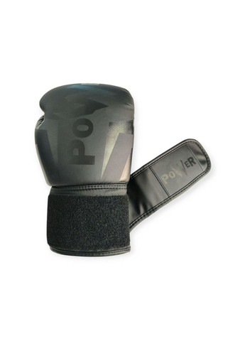 Рукавички боксерські POWER чорні 6 унцій Q116-Black-6 SNS (361034058)