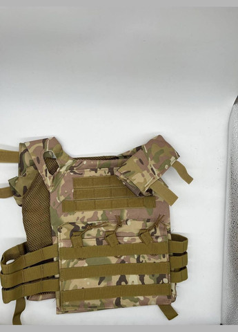 Жилет молли тактический плитоноска облегченная MOLLE мультикам военная армейская No Brand (299460954)