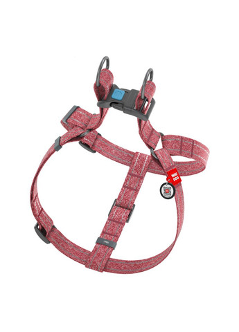 Шлей Re-cotton с QR паспортом, S, Ш 15 мм, Д 40-55 см красный WAUDOG (322642055)