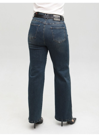 Джинси жіночі темно-сині палаццо великі розміри Палаццо Estensivo - (358501747)