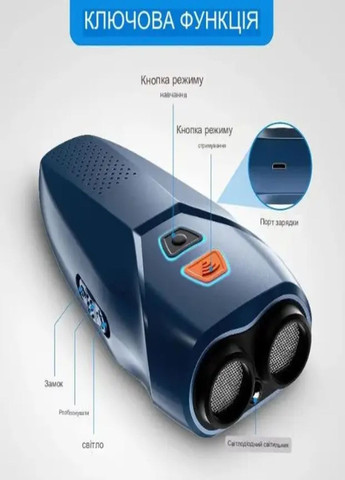 Ультразвуковой отпугиватель собак мощный с фонариком Ultrasonic pu70 устройство средство защиты от собак VTech (321989520)