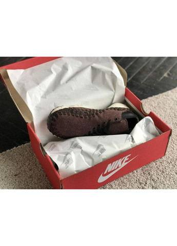 КРОССОВКИ ЖЕНСКИЕ NIKE FOOTSCAPE WOVEN BROWN НАЙК No Brand белые демисезоны (369392851)