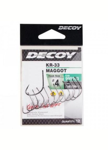 Гачок Decoy kr-33 maggot 04 (12 шт/уп) (268144783)
