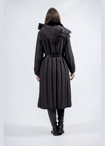 Черный демисезонный Пуховик Basic