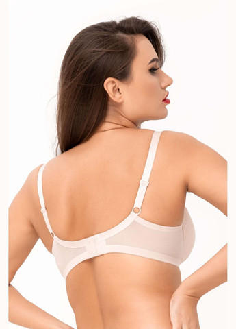 Пудровый бюстгальтер балконет monica Kalyna с косточками полиамид