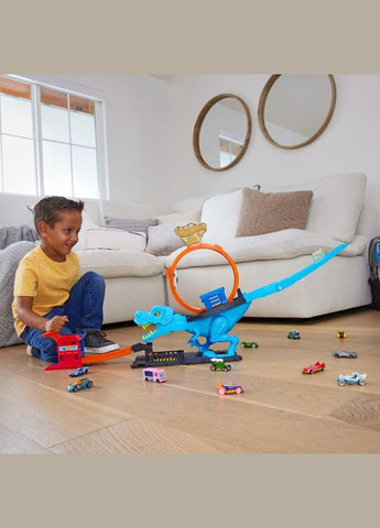 Трекигровый набор City Охота Ти-Рекса (HKX42) Hot Wheels (301421141)