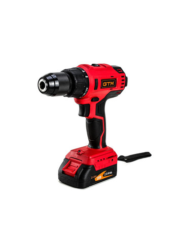 Дрель-шуруповерт акум. DSI18/60BL с ударом, 18В, 60Нм, 2шв +акум.2Ач-2шт, зарядное устройство GTM (344464872)