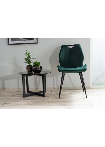 Стілець ARCO VELVET чорний каркас / зелений BLUVEL78 ARCOVCZ Signal (372178720)