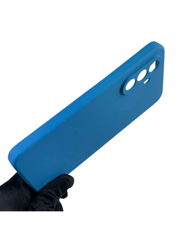 Чохол для Galaxy A56 (SM-A566B) силіконовий з мікрофіброю нековзний на самсунг а56 синій Samsung (366388351)