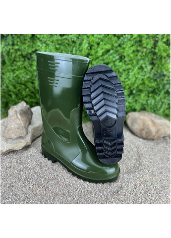 Чоботи резинові чоловічі з утеплювачем VS-00764-5 Зелені Litma (265536571)