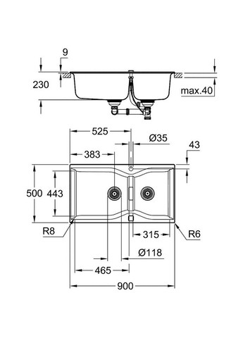 Мийка K700 (31658AT0) Grohe (322915483)