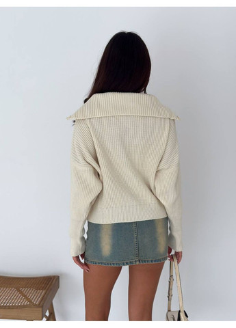 Молочный демисезонный кардиган No Brand