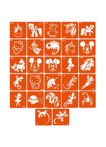 Набір для біо-тату "Для дітей №1 - гліттер" set-kids-1-glitter Fresh Tattoo (367970644)