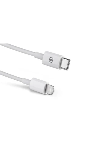 Кабель USB Type-C - Lightning (M/M), 2 м, Білий (4743304104697) Real-El (394763299)