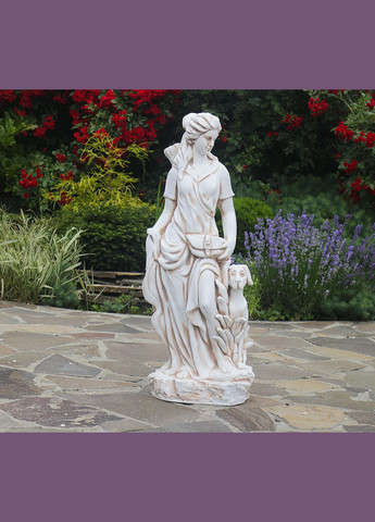 Садова статуя Богиня полювання Артеміда 84x34x27 см (ССП12041 Крем) Гранд Презент (284419179)