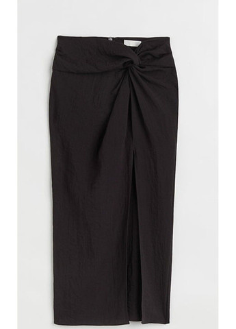 Жіноча спідниця з лляної суміші Н&М (56909) XS Чорна H&M (290403844)