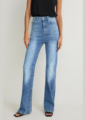 Широкие джинсы с высокой талией C&A - (296213629)