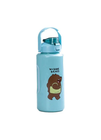 Набор бутылок 3 в 1 Панда с поилкой и ручкой 0.3 (л) 0.7 (л) 2 (л) Мятный Jooki (358706213)