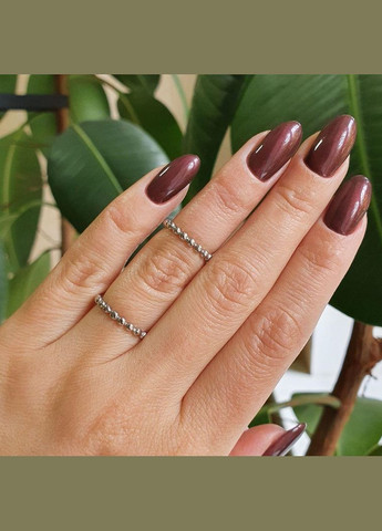 Серебряные серьги-пусеты маленькие Ожерелья без камней Каштан (342335414)