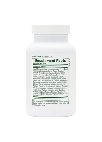 Вітаміни та мінерали Trace-Mins, 180 таблеток Natures Plus (293342978)