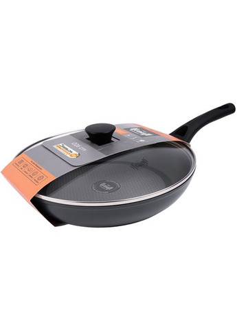 Сковорода з кришкою Hamburg 26 см Black (25-45-157) Krauff (317623702)