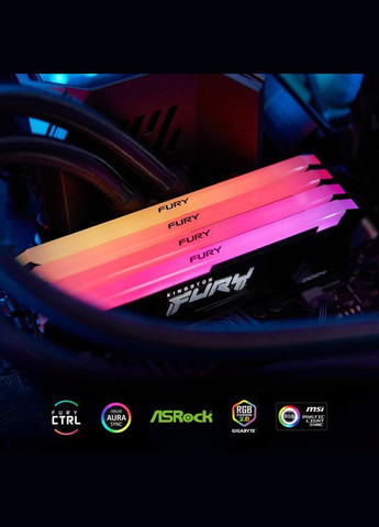 Модуль пам`яті DDR4 2x8GB/3200 Fury Beast RGB (KF432C16BB2AK2/16WP) Kingston (361031527)