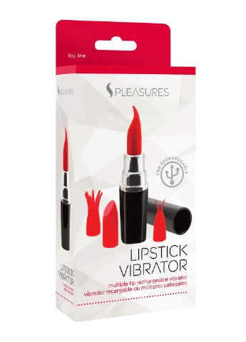 Вибратор для клитора Lipstick, 11,2 см ( ) S Pleasures (376224429)