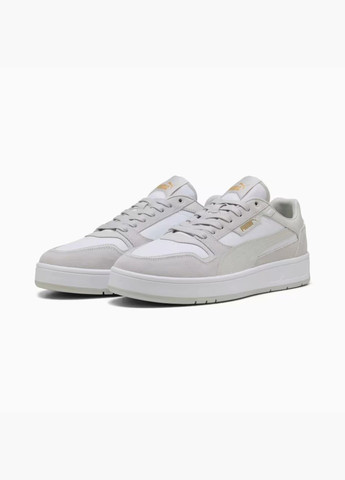 Серые кроссовки мужские court classic street sd grey/white 400215-02 Puma