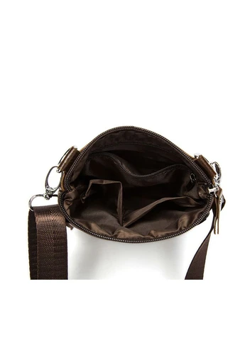 Чоловіча сумка через плече із натуральної шкіри Mini Коричнева ww19_brown Westal (385667021)
