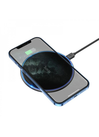 Бездротова зарядка CW6 Premium Pro 15Вт для телефону та навушників Magsafe Чорний Hoco (318508227)