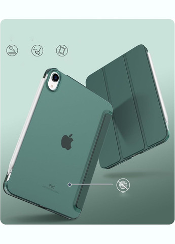 Чохол-книжка Tri Fold Hard для Apple iPad Mini 7 2024 8.3" Dark Green (712451) BeCover (342331984)