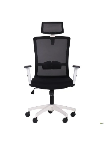 Кресло Uran White HR сиденье Сидней-21/спинка Сетка SL-16 серая AMF (365069859)