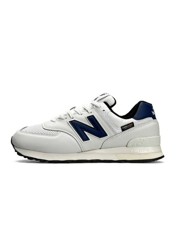 Сірі Осінні кросівки чоловічі new balance No Brand 574 White Navy